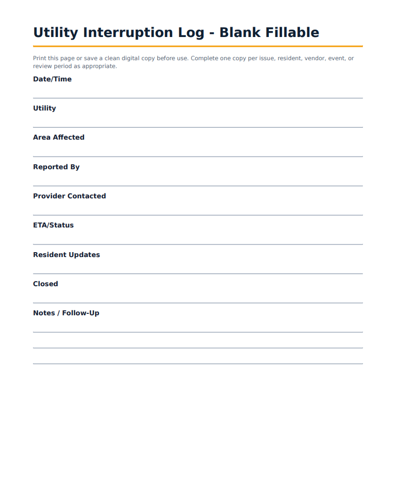 Maintenance Request Intake Form